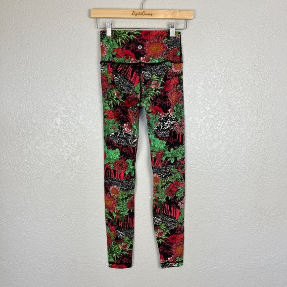 Lululemon Wunder Under Hi-Rise Tight 28" Zen Garden Multi 4 - EUC, Leggings - Picture 7 of 11